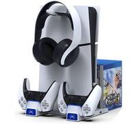 Support de Charge Multifonction pour PS5 Slim avec Indicateur LED Ipega Blanc Blanc G
