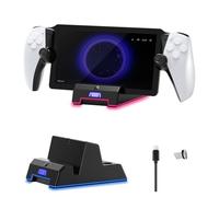 Support de Charge pour PS5 Portal Handheld, Station de Charge magnétique avec lumière ambiante pour PlayStation 5 PS5 Accessoires Portables