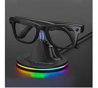 Support de Charge RGB pour Lunettes Connectées Ray-Ban Meta - Station de Recharge avec Câble USB Type-C Compatib