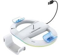 Support de Charge Vertical Lumineux RGB pour PS5 / PS5 Slim / PS5 Pro Ipega Blanc Blanc G