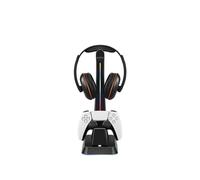 Support de chargement et de rangement multicolore RGB pour manettes PS5, PS4 et Xbox Switch Pro (noir)