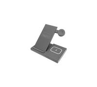 - Support de chargement sans fil - 3 en 1 - 15 Watt - 2 A - QC 3.0 - noir