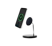 Station de Charge sans Fil 15W Qi Stand 2 Zones Smartphone + Truewireless Noir Bigben