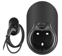 Support de chargeur, chargeur de type 2, support mural, support de câble, organisateur de câble EV, support mural pour voiture électrique, compatible avec les prises de charge conformes à l'UE pour