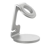 Support de chargeur de montre pour Apple Watch, support magnétique en alliage d'aluminium durable, compatible avec Apple Watch Series 10/9/8/7/6/5/4/3/2/1, Series SE, Series Ultra (argent)