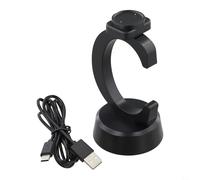 Support de chargeur de rechange pour montres Amazfit Bip 6 Active 2 Active 2 - Alimenté par USB - Noir - Construction compacte - 129 x 70 mm - Dimensions idéales pour les voyages et la maison - Style