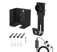 Support de chargeur de voiture électrique - Support mural - Organiseur de charge EV, rangement résistant aux intempéries avec support de boîte de commande, contrôle du fil de garage à domicile, câble