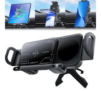 Support de chargeur de voiture rotatif sans fil, 2024 haute intelligence, support de téléphone portable à charge rapide avec max 15 W, support de téléphone rotatif automatique 2 en 1, support de
