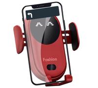 Support de chargeur de voiture sans fil compatible avec la plupart des | Support de téléphone pour pare-brise de voiture pour tout véhicule, tableau de bord, bureau, selfie à domicile
