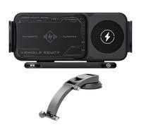 Support de chargeur de voiture sans fil pour téléphone pliable, charge rapide 15 W, forte force de fixation, rotation automatique, bras électrique, tableau de bord et aération, universel type C, 155 x