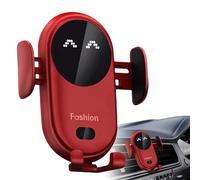 Support de chargeur de voiture sans fil, support de téléphone à pince automatique pour voiture, réglable à 360 degrés avec protection contre les surcharges, support de téléphone portable