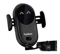 Support de chargeur de voiture sans fil, support de téléphone à pince automatique pour voiture, réglable à 360 degrés avec protection contre les surcharges, chargeur de voiture flexible, accessoires