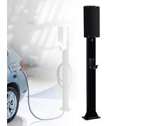 Support De Chargeur Ev Robuste pour ExtéRieur Support de Chargeur pour véhicule électrique (EV) - Poteau de Support de Station de Charge, Conception résistante, Hauteur de 67 Pouces pour des