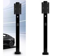 Support de chargeur EV, socle de chargeur extérieur - Station de charge autonome en acier inoxydable pour EV, colonne de charge durable de 1,5 m pour garage et utilisation en extérieur