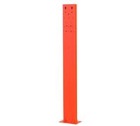 Support de chargeur EV, support de piédestal en acier robuste pour station de charge de véhicule électrique extérieur, accessoire monté au sol pour un support sécurisé des piles de véhicule
