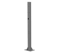 Support de chargeur EV, support de piédestal en acier robuste pour station de charge de véhicule électrique extérieur, accessoire monté au sol pour un support sécurisé des piles de véhicule
