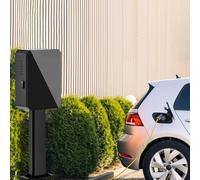 Support de chargeur extérieur durable pour véhicules électriques, borne de recharge autoportante résistante aux intempéries avec organiseur de câbles, socle de recharge pour véhicules électr