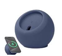 Support de chargeur magnétique sans fil - Base de bureau, support de téléphone en silicone souple compatible avec anti-rayures pour un chargement sécurisé | Station de charge portable pour bureau à