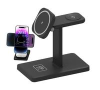 Support de chargeur magnétique sans fil - Support de chargement de téléphone, transmission de puissance rapide, artisanat en acrylique ABS de qualité supérieure | Pour la maison, la table de chevet, l