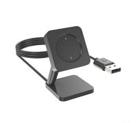 Support de chargeur pour Amazfit Active2 A2437 - Matériau ABS - Base de charge rapide compacte - 60 mm - Design noir - Utilisation à domicile ou au bureau