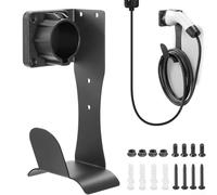 Support de chargeur pour connecteur J1772 EV, organiseur de câble mural en acier inoxydable avec kit d'installation facile, noir
