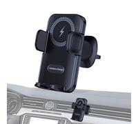 Support de Chargeur sans Fil pour Voiture - Chargeur de Voiture - Base Support 15 W Rapide avec Automatique 360 degrés pour Voyage, Maison, Travail, Passager, siège