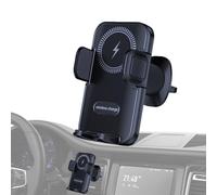 Support de chargeur sans fil pour voiture | Support de voiture avec charge rapide, base support 15 W rapide avec automatique 360 degrés pour voyage, maison, travail, passager, siège