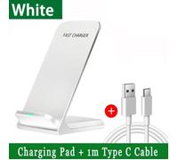 Support de chargeur sans fil rapide 30W pour iPhone 17-11/XR, Samsung Galaxy S25/S26/S21/S20, Xiaomi, Huawei et tous les télé[F179]