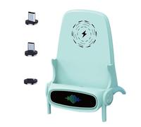 Support de chargeur sans fil - Support de téléphone de 14 cm | Chargeur sûr pour PC + ABS magnétique à chargement rapide sans fil Mini chaise | Support de téléphone portable