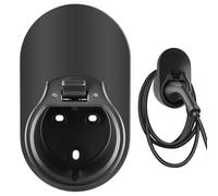 Support de chargeur : support mural de chargeur de type 2, support de câble, organiseur de câble EV, support mural pour station de charge de voiture électrique, compatible avec les prises de charge de