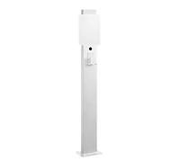 Support de chargeur VE, support de station de charge extérieure universelle, pilier en acier galvanisé de poids lourd pour connecteur de voiture domestique de niveau 2, base étanche aux intempéries av