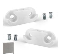 Support de Charnière Convient pour IKEA HEMNES et STÄLL, Charnière à Rabat 110364, 56x24 mm, Armoire à Chaussures Pièces De Rechange pour Armoire avec Clapet, Lot de 2 Pièces et 4 Vis, Facile à