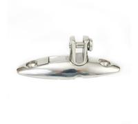 Support de charnière de pont à dégagement rapide en acier inoxydable 316 pour dessus de bimini - Ferrures de bateau robustes 4,5 x 8,9 cm