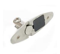 Support de charnière de pont à dégagement rapide en acier inoxydable 316 pour dessus de bimini - Quincaillerie marine, résistant à l'eau salée, base de 1 3/16" x 3 1/2", cabine de bateau et