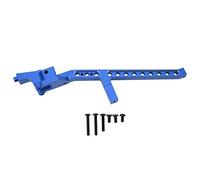 Support de châssis arrière Professionnel en Alliage d'aluminium, Support de châssis RC pour Voiture TRAXXAS SLEDG 1/8 RC, pièce de Rechange légère et Durable avec vis (Bleue)