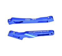 Support de châssis avant et arrière en alliage d'aluminium 7075-T6 pour ARRMA 1:8 Notorious 6S V5 V6/Typhon V5 TLR BLX/TLR Tuned Typhon/Outcast 6S Upgrades - Bleu