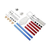 Support de Châssis Ouvert Bricolage, Cadre D'ordinateur en Alliage D'aluminium, Mini MATX ATX PC Banc de Test Carte Mère Support de Boîtier Excellente Dissipation Thermique Bricolage(Bleu rouge)