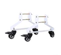 Support de chauffage électrique pour modèles de radiateur A B C avec roulement de frein roues noires, offre un support stable et sûr des pieds pour différents cadres de chauffage électrique (B)
