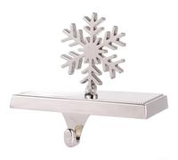 Support de chaussette de Noël robuste avec base festive, crochet de cheminée en fer pour cheminée ou étagère, peut contenir en toute sécurité plusieurs grandes chaussettes dans une décoration