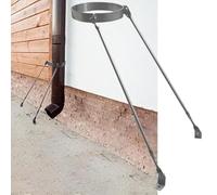 Support de cheminée à 2 pieds, avec vis, kit support toit réglable for toiture domestique, compatible les diamètres 3 16 pouces, stabilité améliorée(Dia- 7.9inch/200mm)