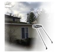 Support de cheminée avec vis, en acier inoxydable, pour conduit de poêle à bois, avec renfort mural étendu, résistant aux intempéries ; kit de support de cheminée réglable en métal ; support
