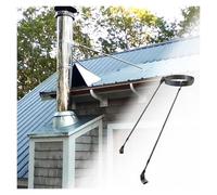 Support de cheminée avec vis, en acier inoxydable, pour conduit de poêle à bois. Support mural renforcé, résistant aux intempéries et au vent. Kit de support de cheminée réglable pour condui