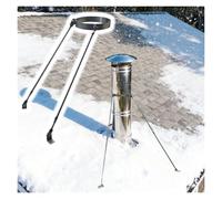 Support de cheminée avec vis, en acier inoxydable, pour conduit de poêle à bois. Support mural renforcé, résistant aux intempéries. Support de cheminée pour une stabilité optimale face au ve