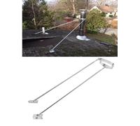 Support de cheminée de toit étendu réglable - Acier inoxydable, résiste aux tempêtes de neige | for poêles/tuyaux de ventilation dans les cabines/chaufferies(33.3cm/13.1in)