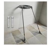 Support de cheminée de Toit, kit de Support de cheminée en Acier Inoxydable pour Toit et Mur, entretoise Amovible de 120 cm avec vis, Fixation Durable pour Tuyau de fournaise, diamètre de l'