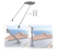 Support de Cheminée de Toit Prolongé, Support de toit for tuyau d'évacuation des eaux ventilation du poêle, diamètre support, fixation for chaufferie/toit villa(Hoop Dia 11.8"(300mm))