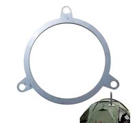 Support de cheminée en acier inoxydable - Supports de tuyau réglables de 7,1 cm, pince de support de toit sécurisée, pare-vent et neige | Support de stabilisation pour poêle à bois, cheminée et