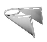 Support de cheminée - Support mural en acier inoxydable | Support de support de conduit de fumée à Double paroi réglable, attelle pour tuyau de poêle à Double paroi de 6 pouces