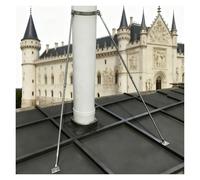 Support de cheminée Universel pour Conduit de poêle et Ventilation, avec vis de Fixation murales pour chaufferie/Ferme, diamètre 23,5 cm (9 5/16 po).