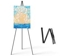 Support de chevalet d'artiste，Présentoir de Peinture Sur Toile d'Art de Table à Trépied Réglable-Pliage Facile